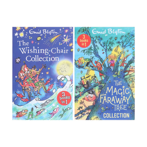 The Wishing-Chair & The Magic Faraway Tree By Enid Blyton 2 Books 6 Story Collection Set - Ages 5-8 - Paperback 5-7 Hachette