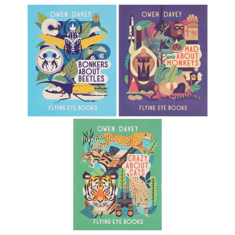 About Animals Series by Owen Davey 3 Books Collection Set - Ages 7+ - Paperback 7-9 Flying Eye Books