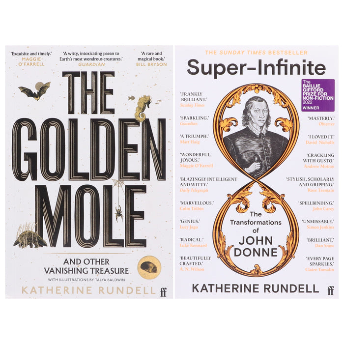 Katherine Rundell Collection (The Golden Mole & Super-Infinite) 2 Books Set - Non Fiction - Paperback Non-Fiction Faber & Faber