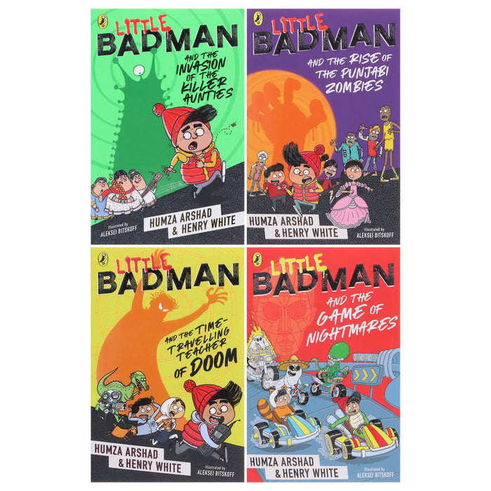 Little Badman Collection By Humza Arshad & Henry White Illustrated 4 Books Set - Ages 7-12 - Paperback 9-14 Penguin Random House
