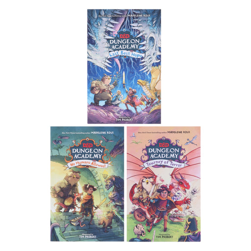 Dungeons & Dragons: Dungeon Academy Series by Madeleine Roux 3 Books Collection Set - Ages 7-11 - Paperback 7-9 HarperCollins Publishers