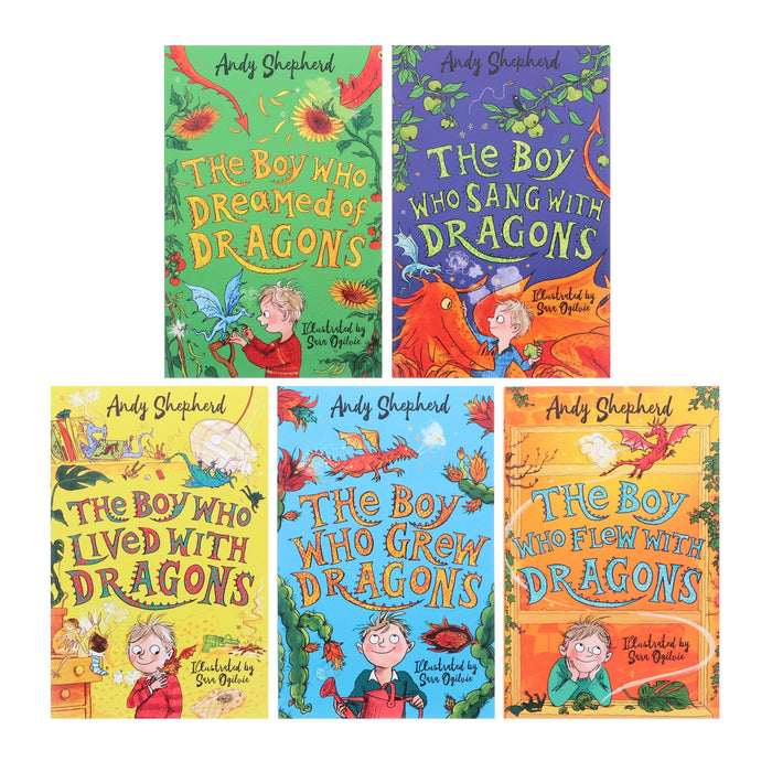 The Boy Who Grew Dragons Series By Andy Shepherd 5 Books Collection - Age 5-9 - Paperback 5-7 Piccadilly Press