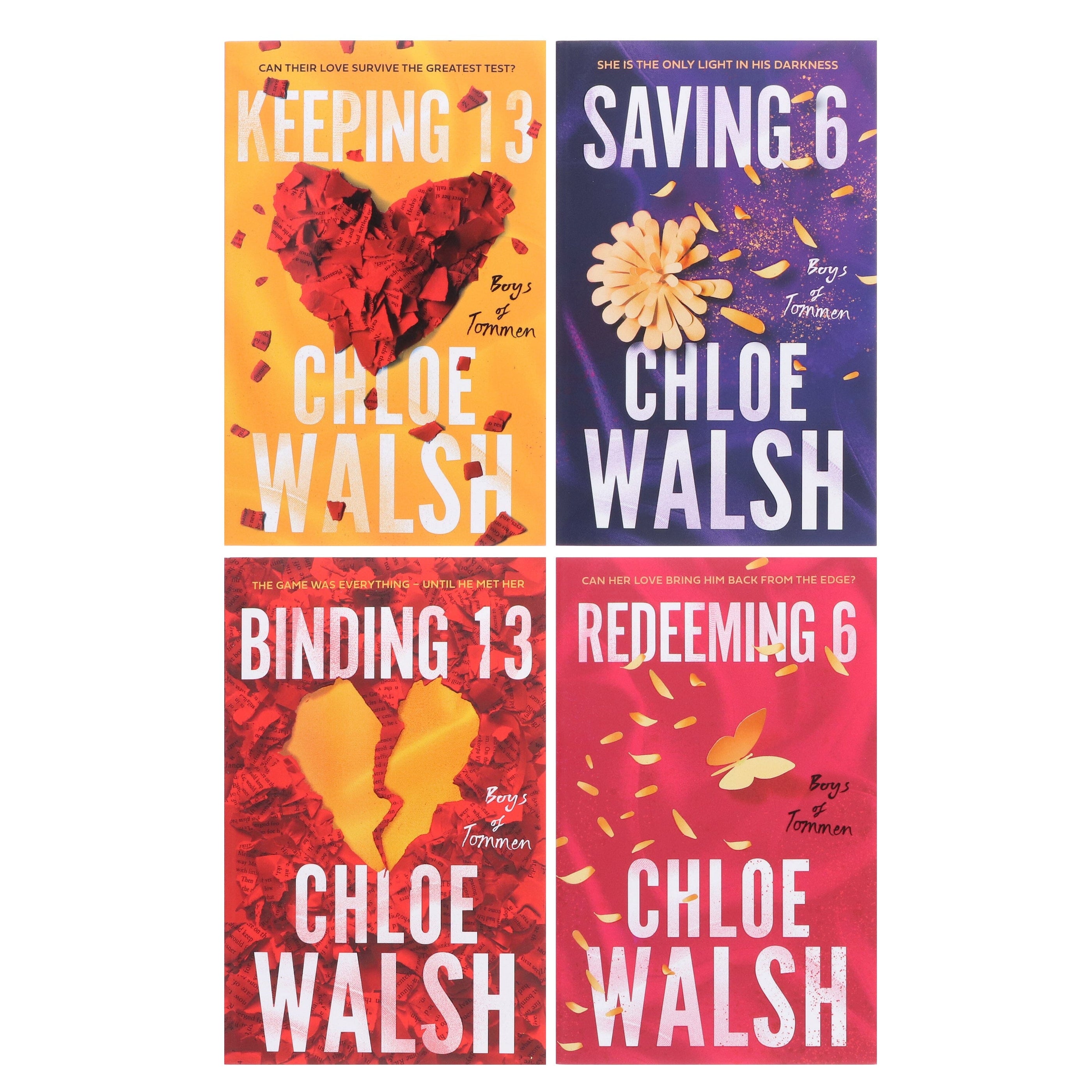 Boys of Tommen Series By Chloe Walsh 4 Books Collection Set Fiction — Books2Door