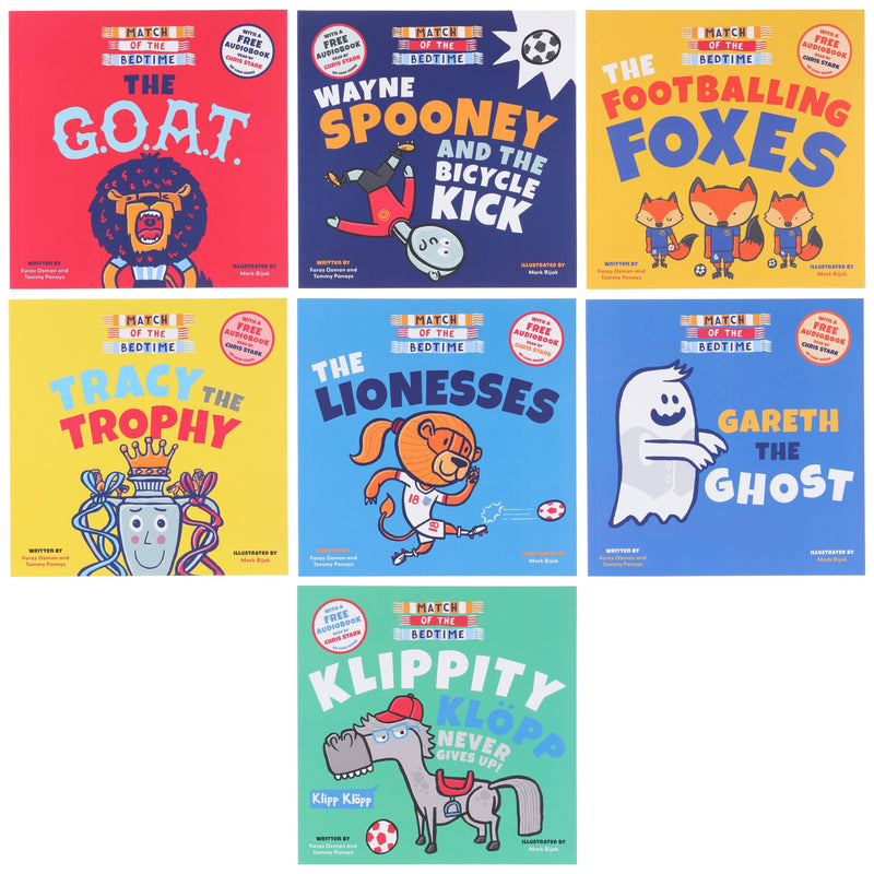 Match of the Bedtime Collection by Faraz Osman & Tommy Panays 7 Books Set - Ages 5+ - Paperback (With A Free Audiobook) 5-7 Sweet Cherry Publishing