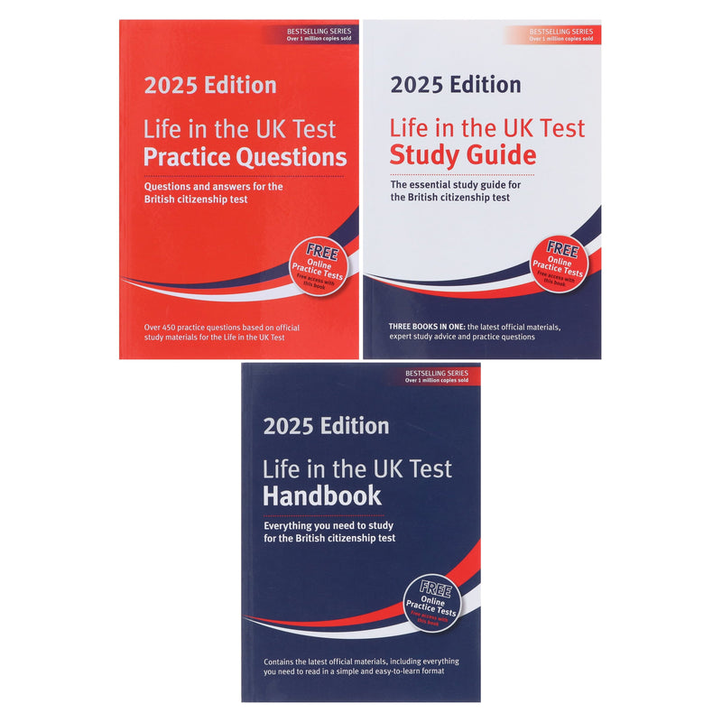 Life in the UK Test 2025 By Henry Dillon and Alastair Smith 3 Books Collection Set - Non Fiction - Paperback Non-Fiction Red Squirrel Publishing