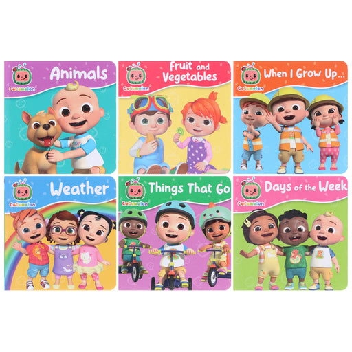 CoComelon Little Learners Pocket Library: 6 Mini Books Collection Box Set - Ages 1-4 - Board Book 0-5 HarperCollins Publishers
