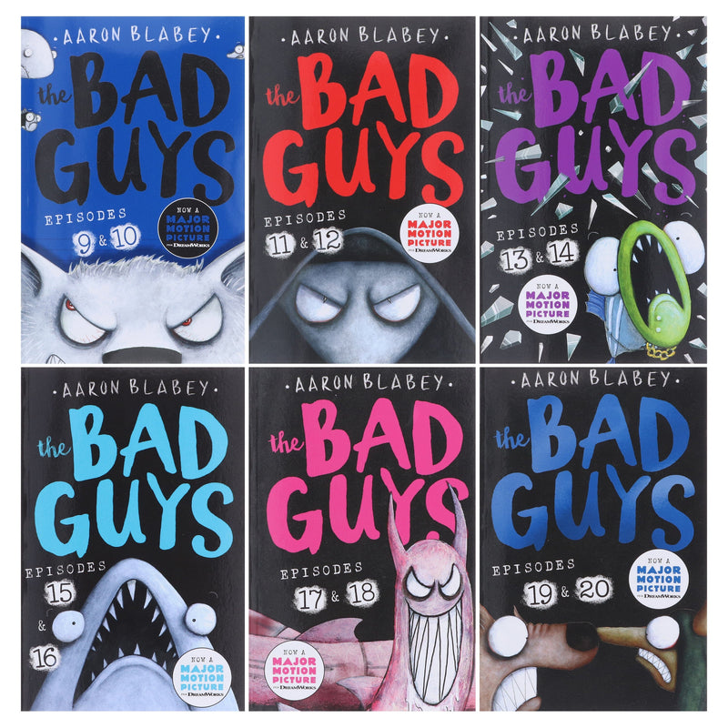 The Bad Guys Episodes 9-20 By Aaron Blabey 6 Books Collection Set - Ages 7-9 - Paperback 7-9 Scholastic