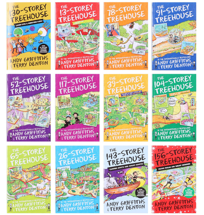 The Treehouse Series by Andy Griffiths & Terry Denton 12 Books Collection - Ages 5-11 - Paperback 5-7 Pan Macmillan