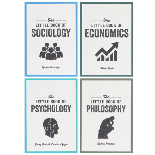 The Little Book of Philosophy, Sociology, Economics & Psychology 4 Pocket Books Collection Set - Non Fiction -Paperback Non-Fiction Hachette