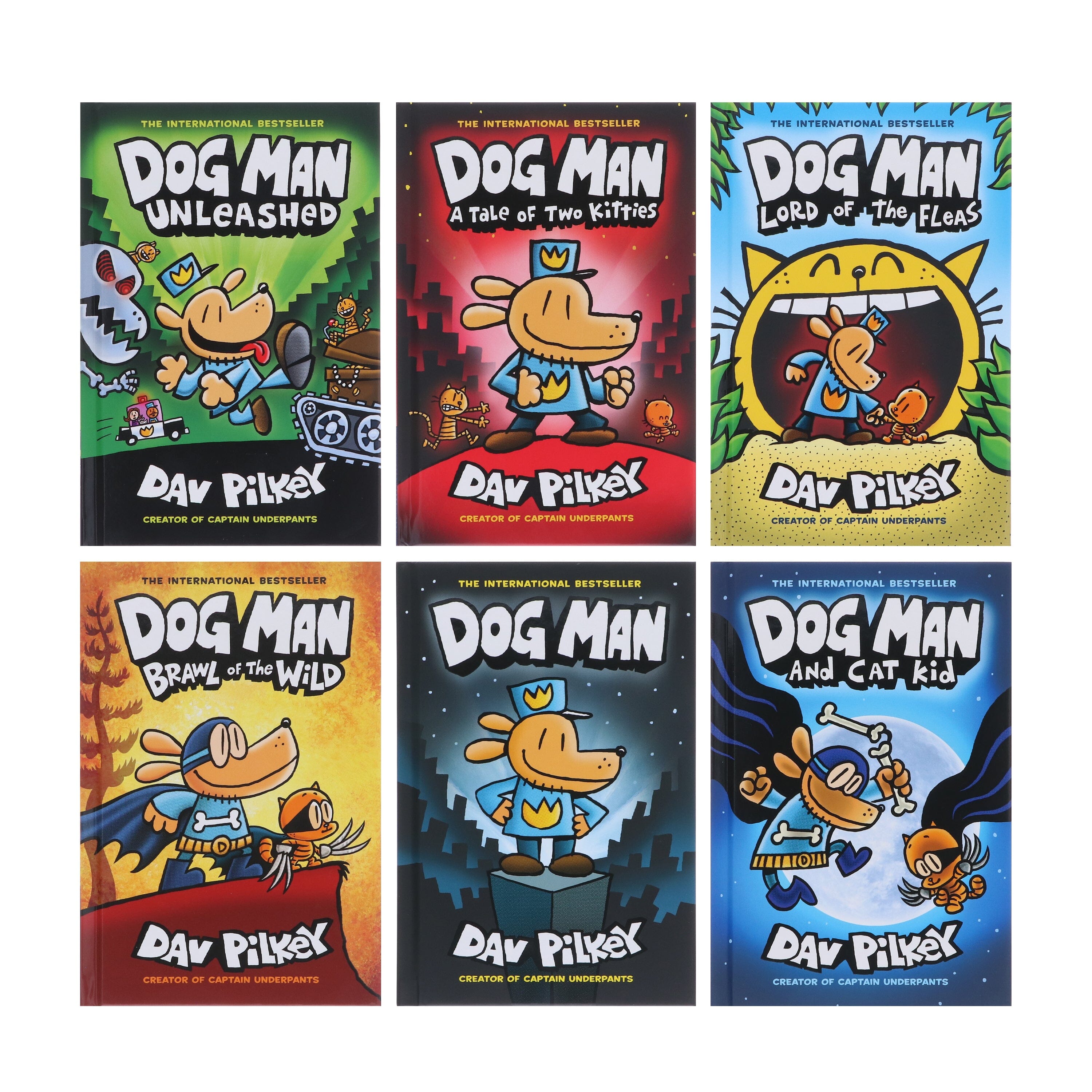 Dog Man: The Supa Epic Collection by Dav Pilkey 6 Books Box Set
