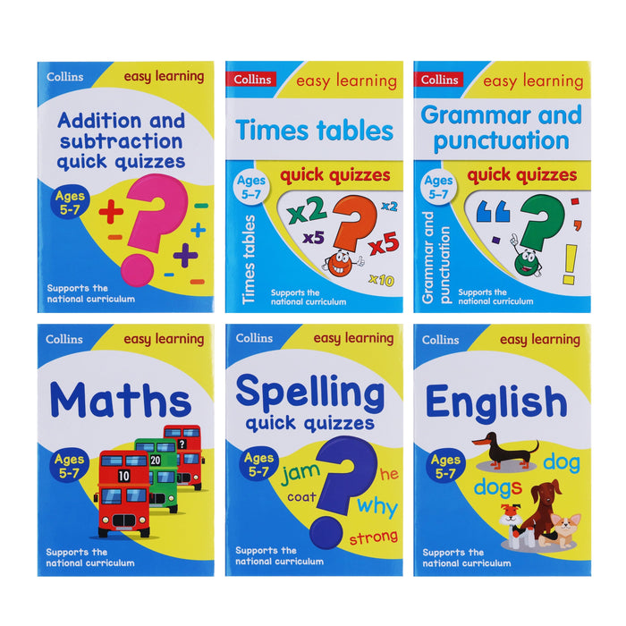 Collins Easy Learning Starter Set Ideal for home learning 6 Books (Collins Easy Learning KS1) - Ages 5-7 - Paperback 5-7 HarperCollins Publishers