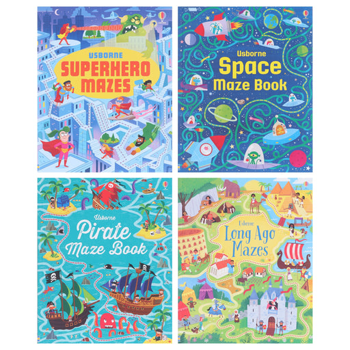 Usborne Maze Series By Sam Smith & Kirsteen Robson 4 Books Collection Set - Ages 5-8 - Paperback 5-7 Usborne Publishing Ltd