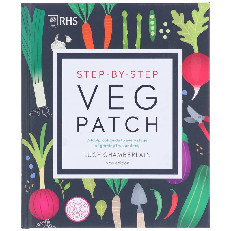 RHS Step-by-Step Veg Patch: A Foolproof Guide to Every Stage of Growing Fruit and Veg by Lucy Chamberlain - Non Fiction - Hardback Non-Fiction DK