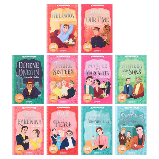 The Easy Classic Epic Collection: Tolstoy's War and Peace and Other Stories 10 Books Box Set By Gemma Barder, Helen Panayi - Ages 7-9- Paperback B2D DEALS Sweet Cherry Publishing