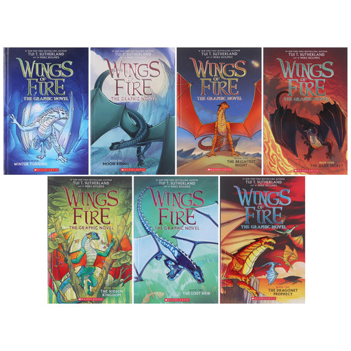 Wings of Fire Graphix Series By Tui T. Sutherland Graphic Novels 7 Books Collection - Ages 8-12 - Paperback Graphic Novels Scholastic