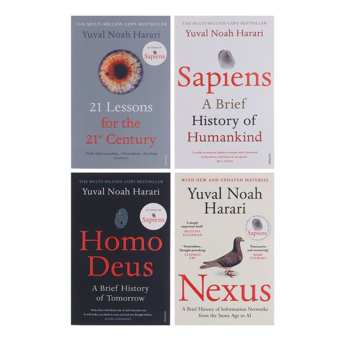 Yuval Noah Harari 4 Books Set Collection - Non-Fiction - Paperback Non-Fiction Penguin Random House