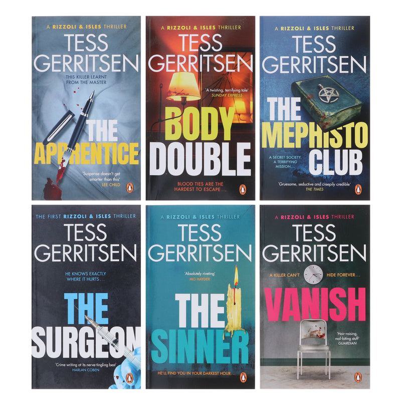 Rizzoli & Isles Series By Tess Gerritsen (Book 1-6) Collection 6 Books Set - Fiction - Paperback Fiction Penguin