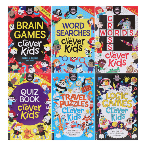 Clever Kids Brain Games By Gareth Moore & Chris Dickason 6 Books Collection Set - Ages 6-12 - Paperback 7-9 Buster Books