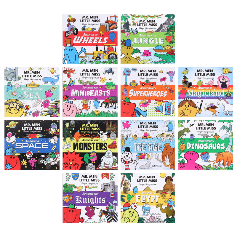 Mr. Men & Little Miss Adventures by Roger Hargreaves 12 Books Collection Box Set - Ages 3+ - Paperback 0-5 HarperCollins Publishers