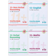 CGP 11+ Practice Book and Assessment Tests Bundle (for GL Assessment) 4 Books Set - Ages 9-10 - Paperback (Includes Free Online Edition) 9-14 Coordination Group Publications Ltd (CGP)