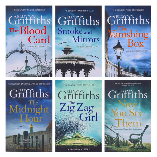 The Brighton Mysteries by Elly Griffiths 6 Books Collection Set - Fiction - Paperback Fiction Quercus Publishing