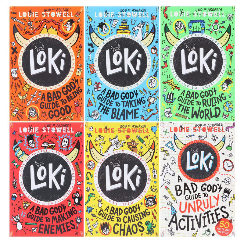 Loki: A Bad God’s Guide Series by Louie Stowell 6 Books Collection Set - Ages 9-12 - Paperback 9-14 Walker Books Ltd
