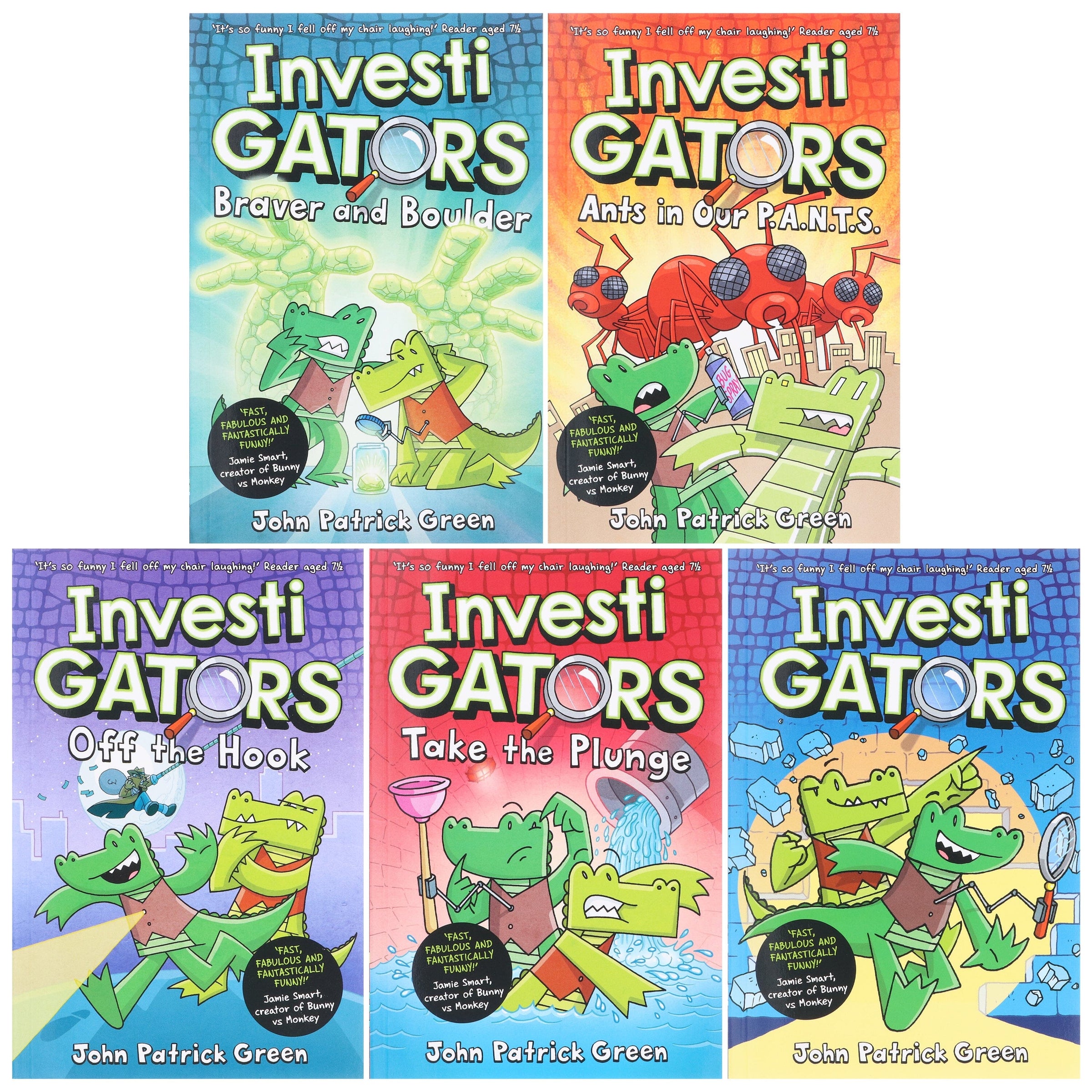 InvestiGators Series by John Patrick Green 5 Books Collection Set - Ag ...