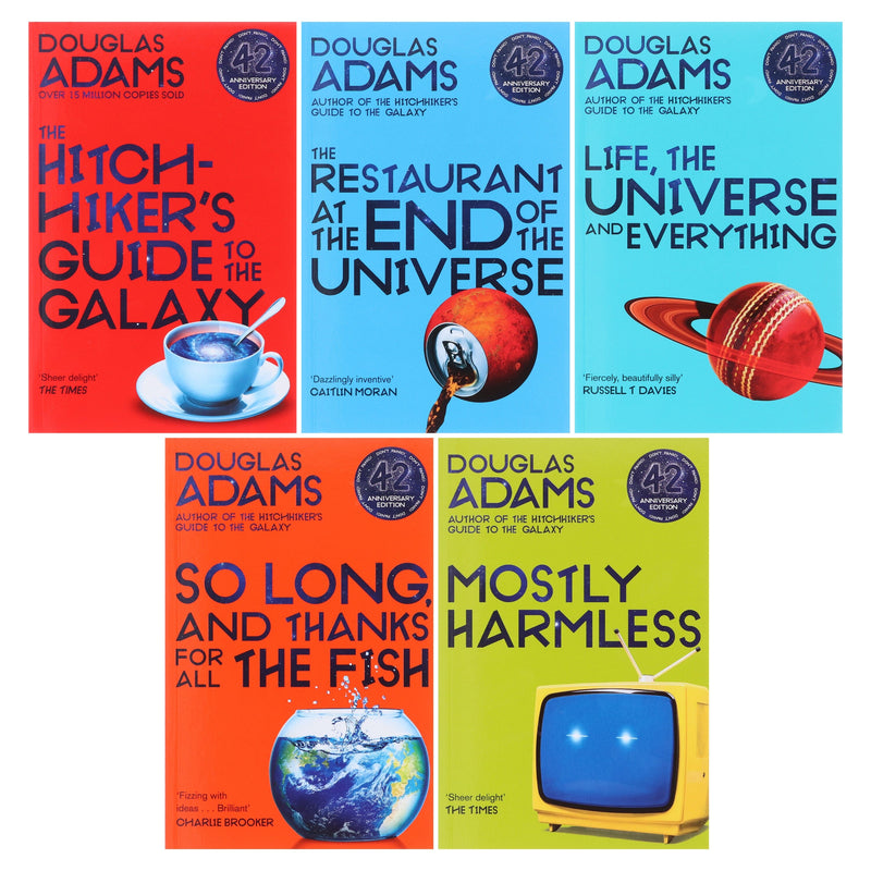 The Hitchhiker's Guide to the Galaxy by Douglas Adams: Complete Books 1-5 Box Set - Fiction - Paperback Fiction Macmillan