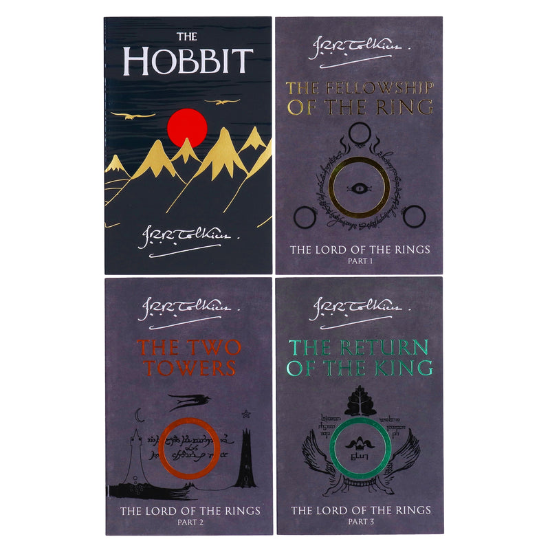 The Hobbit and The Lord of the Rings 4 Books Box Set by J.R.R Tolkien - Age 14-16 - Paperback Fiction HarperCollins Publishers