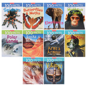 100 Facts Series by Steve Parker & Others 10 Books Collection Set - Ages 7+ - Paperback 7-9 Miles Kelly Publishing Ltd