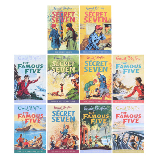 The Best Of Enid Blyton: The Famous Five & The Secret Seven Adventures 10 Books Collection Set - Ages 6-11 - Paperback 9-14 Hachette