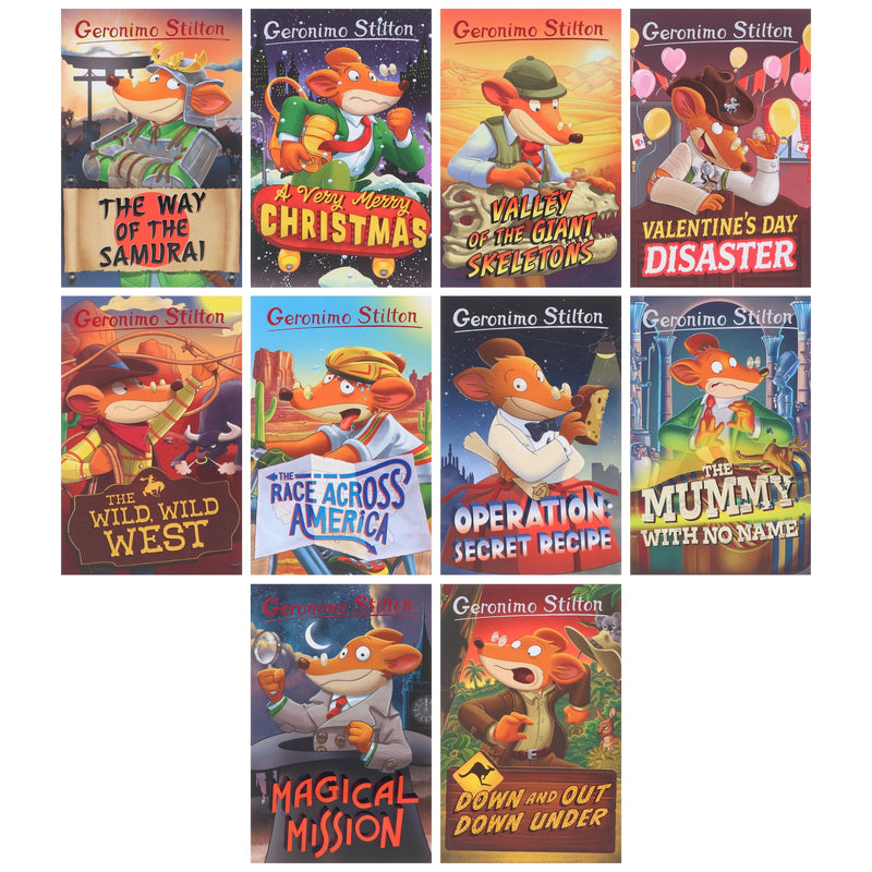 Geronimo Stilton Series 4: The 10 Books Collection Box Set - Ages 5-7 - Paperback B2D DEALS Sweet Cherry Publishing