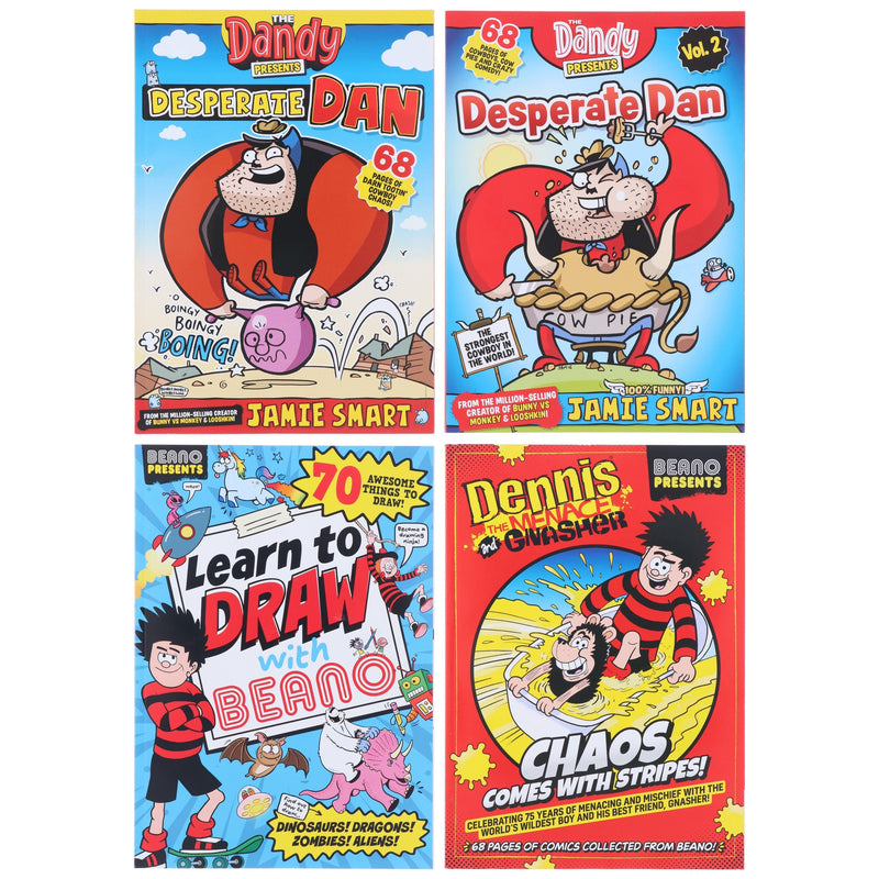 The Beano & Dandy Presents 4 Comic Books Collection Set - Ages 5+ - Paperback Graphic Novels D.C.Thomson & Co Ltd