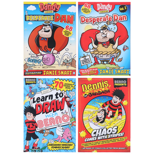 The Beano & Dandy Presents 4 Comic Books Collection Set - Ages 5+ - Paperback Graphic Novels D.C.Thomson & Co Ltd