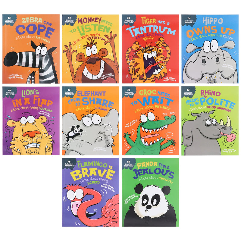 Behaviour Matters Series by Sue Graves & Trevor Dunton Illustrated 10 Books Collection Set - Ages 4-7 - Paperback 3-5 Hachette