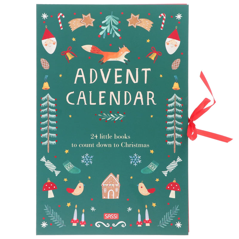 Advent Calendar by Alice Pasinetti 24 Little Books to Count down to Christmas - Ages 3+ - Hardback 3-5 Sassi