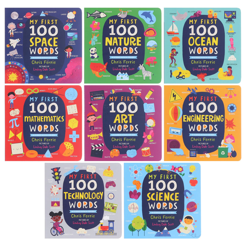 My First STEAM + Words Library By Chris Ferrie: 8 Books Collection Boxed Set - Ages 1-5 - Board Book 0-5 Sourcebooks, Inc