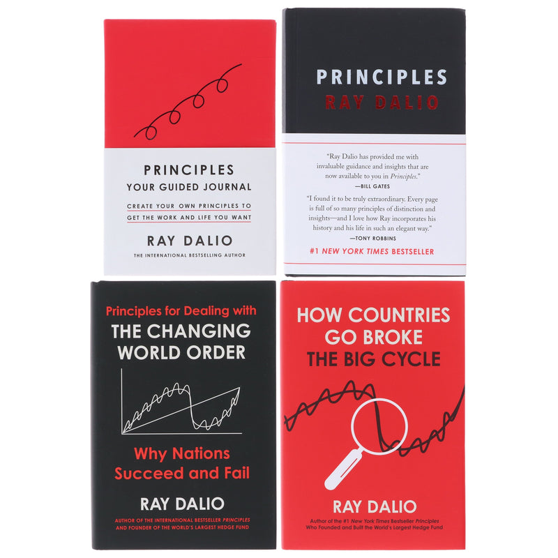 Ray Dalio Collection (Principles: Life and Work, The Changing World Order, How Countries Go Broke & Guided Journal) 4 Books Set - Non Fiction - Hardback Non-Fiction Simon & Schuster