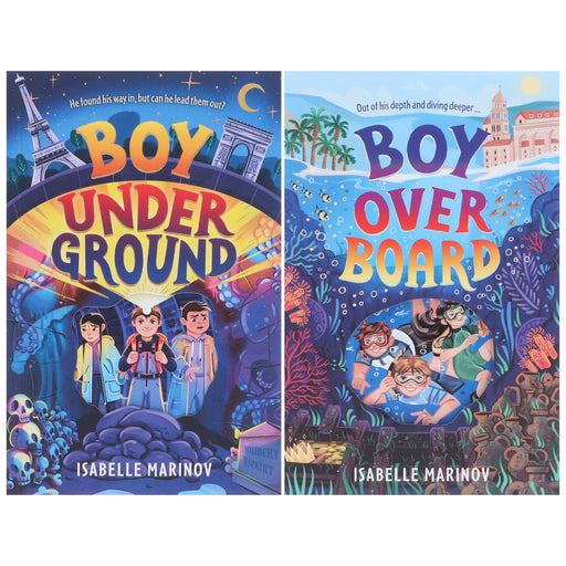 Isabelle Marinov Collection (Boy Underground & Boy Overboard) 2 Books Set - Ages 9-14 - Paperback 9-14 Sweet Cherry Publishing