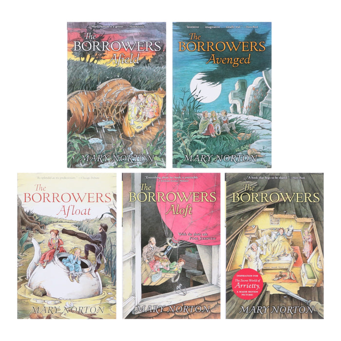 The Borrowers Series By Mary Norton 5 Books Collection Set - Ages 8-12 - Paperback 7-9 Clarion Books