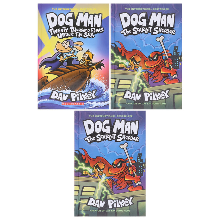 Dog Man Series by Dav Pilkey (Book 11-13) Collection 3 Books Set - Ages 7+ - Hardback 7-9 Scholastic