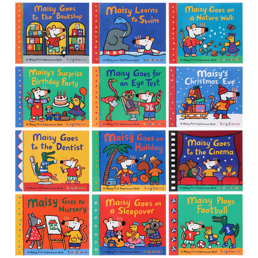 Maisy First Experiences (Set 1) By Lucy Cousins 12 Books Children Collection Set - Ages 2-5 - Paperback 0-5 Walker Books Ltd