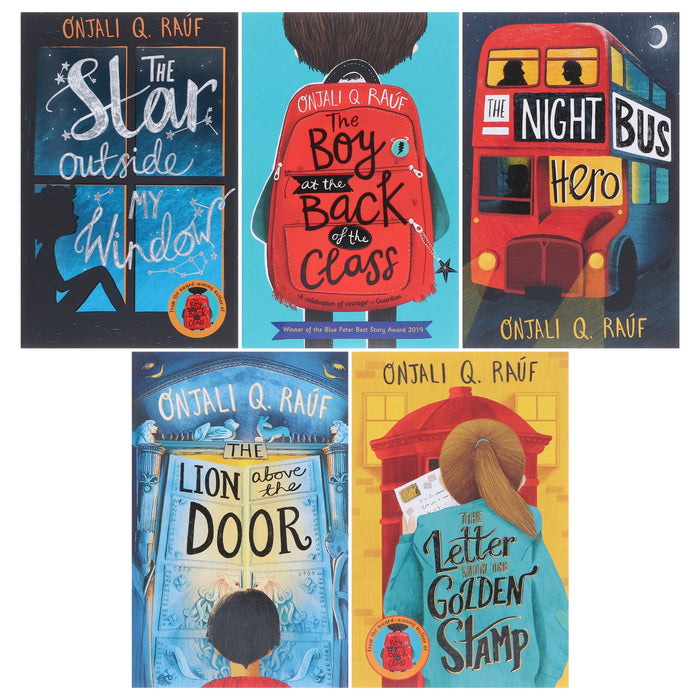 Onjali Q. Rauf Collection 5 Books Set (The Letter with the Golden Stamp and Other Novels) - Ages 8-12 - Paperback 9-14 Hachette