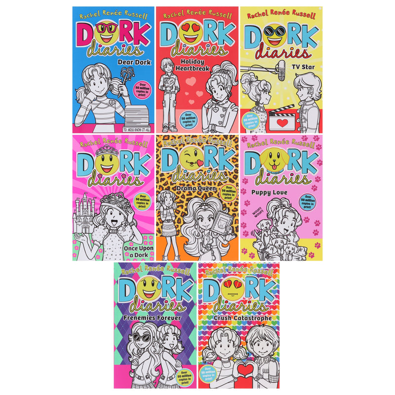 Dork Diaries Series (Vol. 5-12) By Rachel Renee Russell 8 Books Collection Set - Ages 9-14 - Paperback 9-14 Simon & Schuster