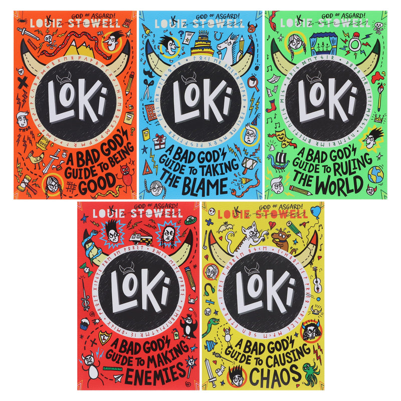 Loki: A Bad God’s Guide Series by Louie Stowell 5 Books Collection Set - Ages 9-12 - Paperback 9-14 Walker Books Ltd