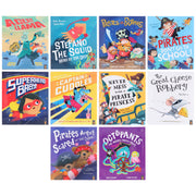 Pirates and Superheroes Series Illustrated 10 Picture Books Collection Set - Ages 3+ - Paperback 3-5 Little Tiger Press Group