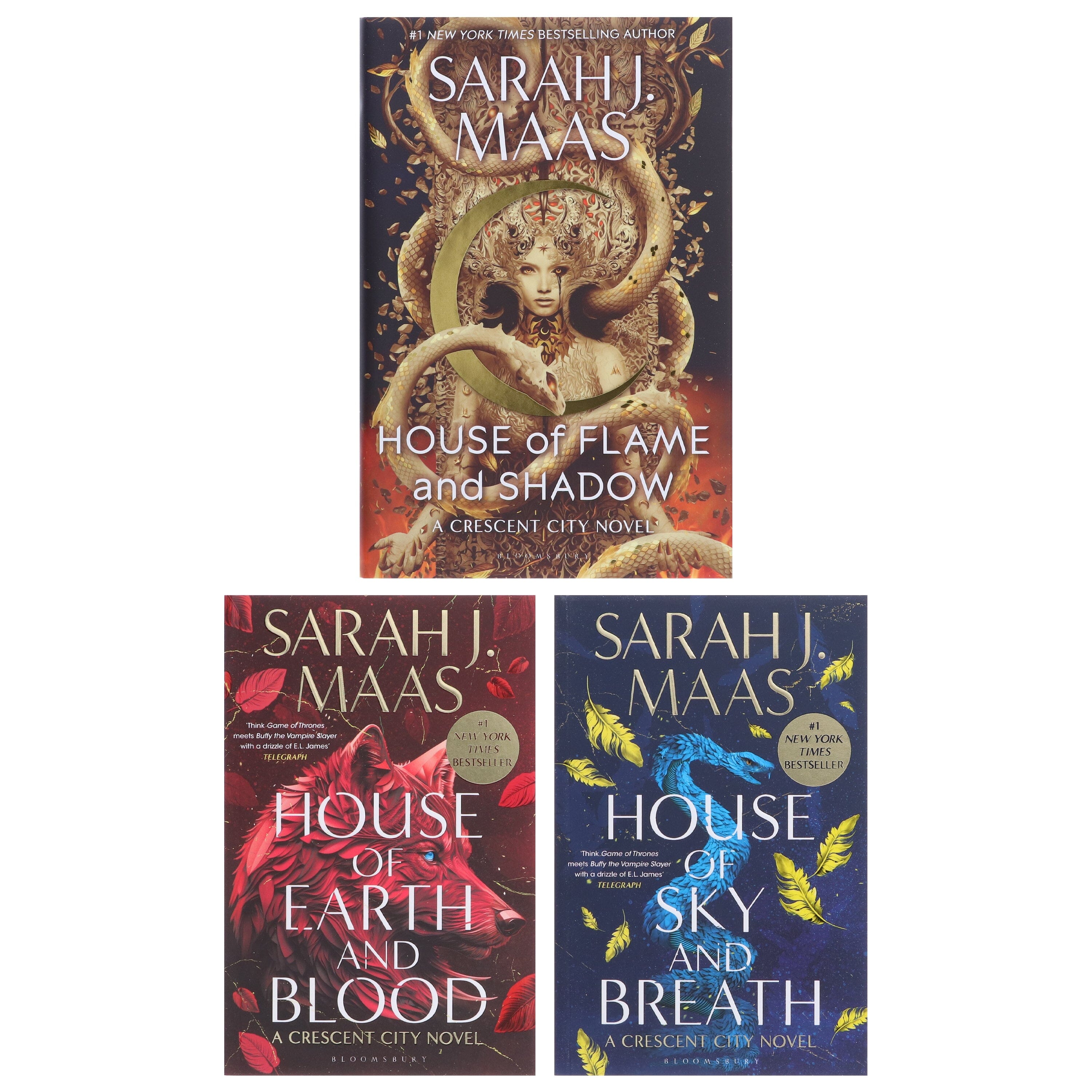 Crescent City Series by Sarah J. Maas: 3 Books Collection Set