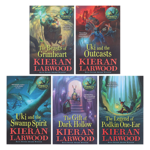 The World of Podkin One-Ear Series by Kieran Larwood 5 Books Collection Set - Ages 9-14 - Paperback 9-14 Faber & Faber