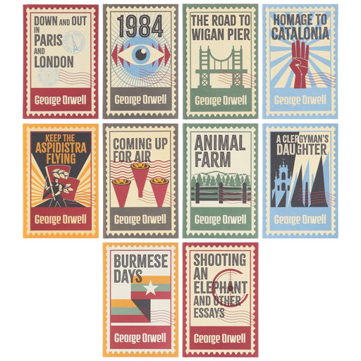 The Greatest Works Of George Orwell 10 Books Collection Box Set - Fiction - Hardback Fiction Fox Eye Publishing