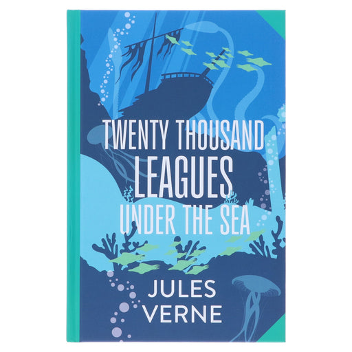 Twenty Thousand Leagues Under the Sea by Jules Verne - Fiction - Sprayed Edges Hardback Fiction Wilco Books